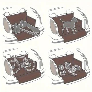 Funda impermeable para asiento de coche para perros, maletero, transportador de coche para perros, alfombrilla de viaje, transpo