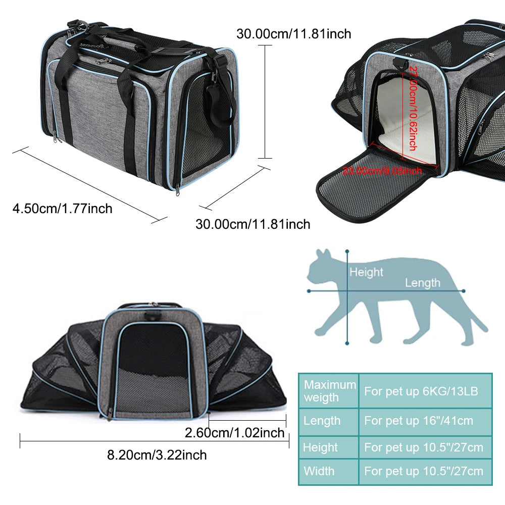 Bolso de transporte portátil para mascotas