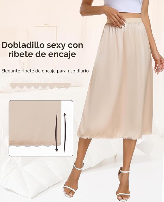 Vestido Slip Satinado