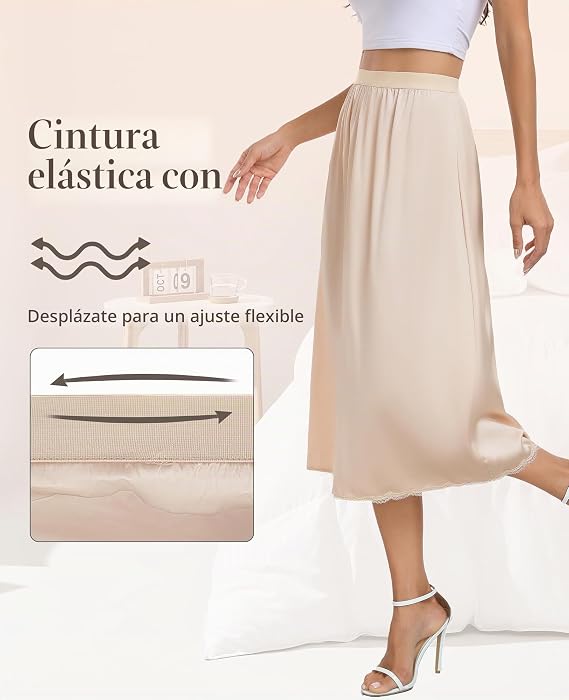 Vestido Slip Satinado
