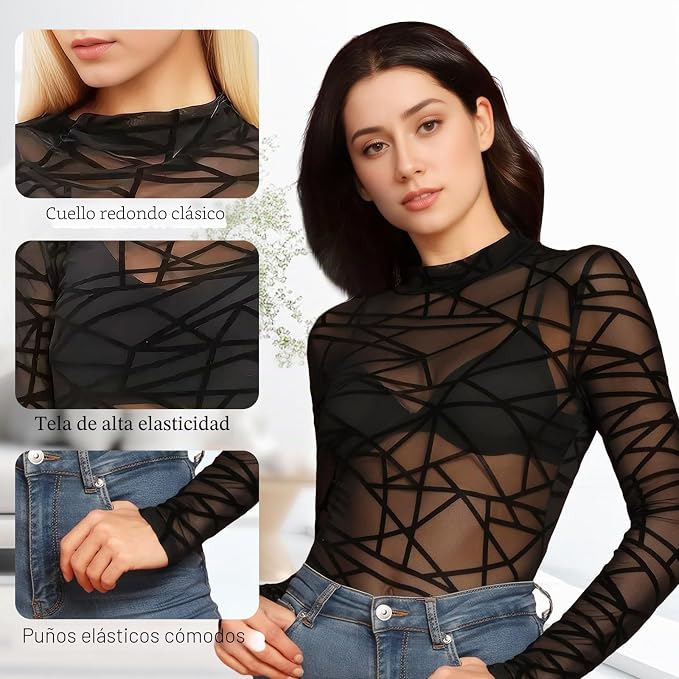 Blusa Túnica Transparente