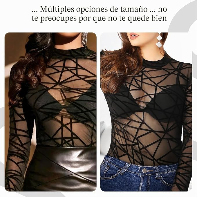Blusa Túnica Transparente