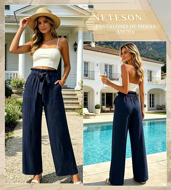 Pantalón Palazzo Fluido