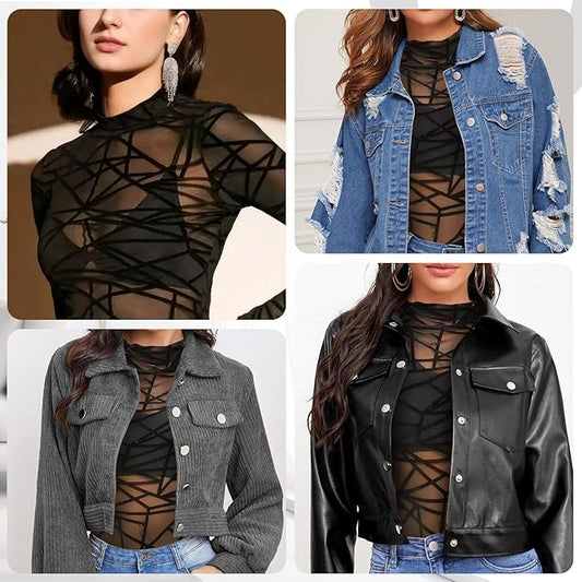 Blusa Túnica Transparente