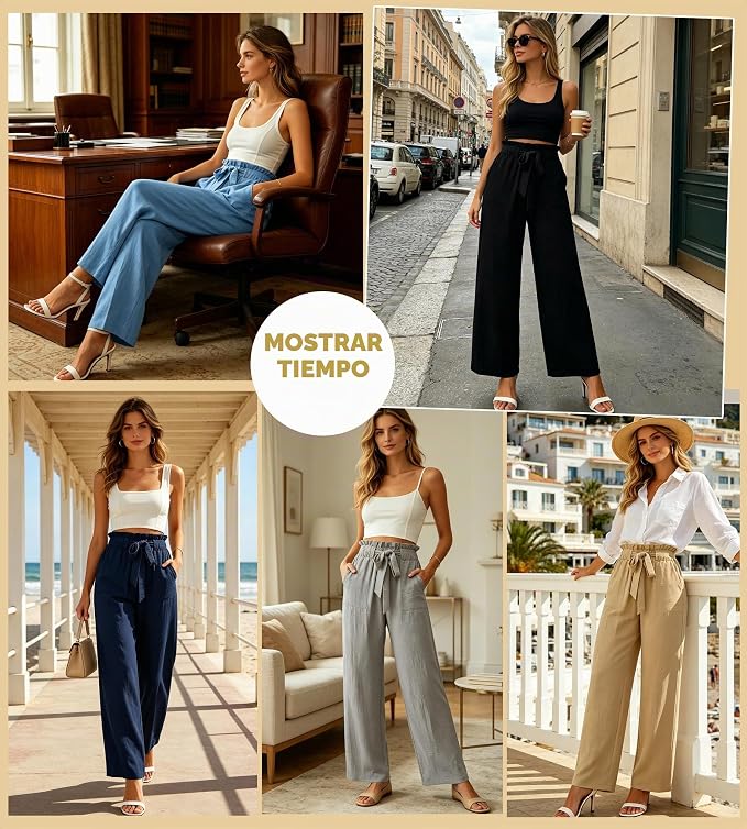 Pantalón Palazzo Fluido