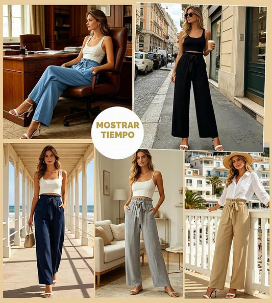 Pantalón Palazzo Fluido