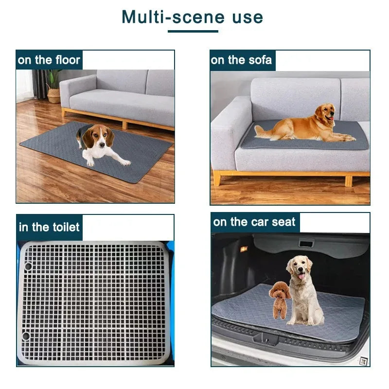 Manta absorbente reutilizable para orina de perro, pañal absorbente