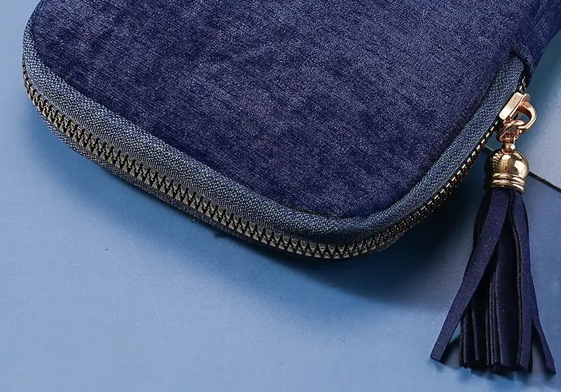 Detalle de la cremallera perimetral de la bolsa